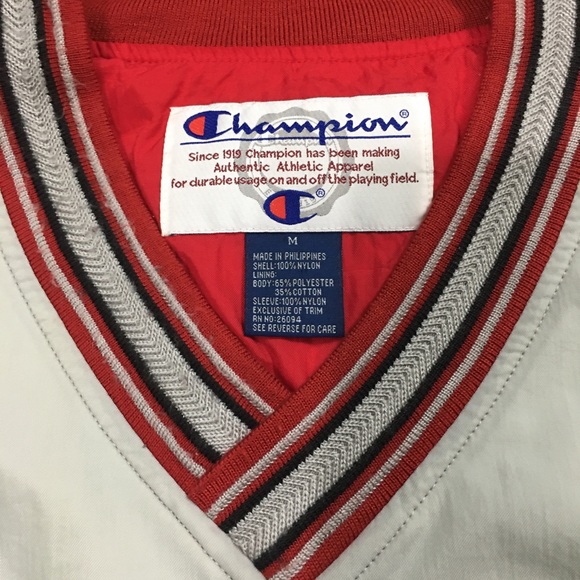 Champion White and Red Ohio State Windbreaker - Picture 4 of 9